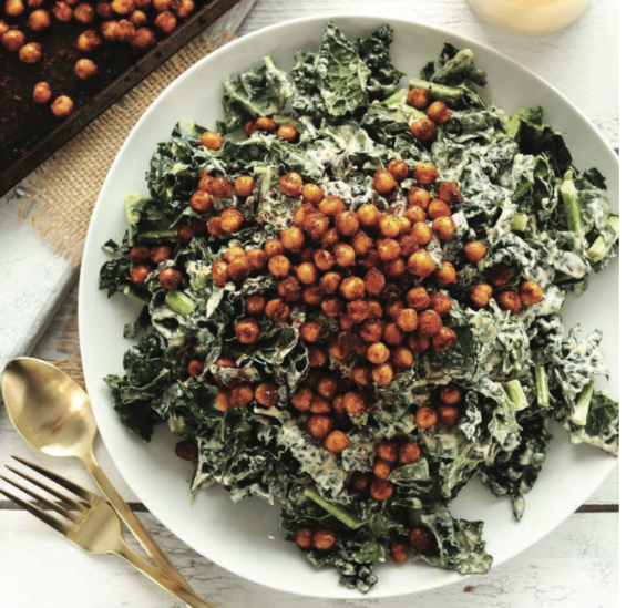 Creamy Kale & Chickpea Salad - Marvelous Healthy Meal Prep